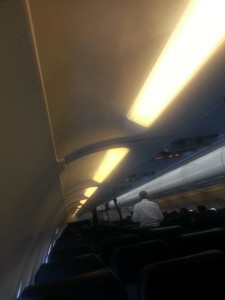 Fog coming out of vents on plane