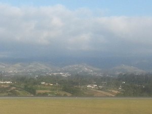 View from new Quito airport
