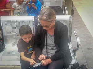 A Young Ecuadorian Boy was Fascinated by Ellen's Kindle