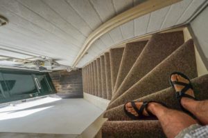 Serously steep steps at our inn